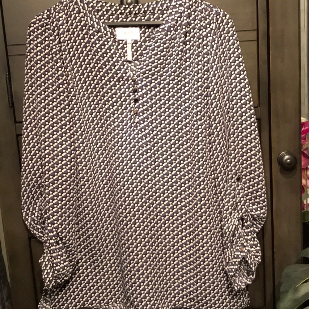 2/$18 Laundry Shelli Segal Tunic Top Los Angeles